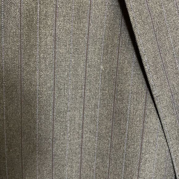 Boss Hugo Boss Gray Pinstripe Wool Super 130 Suit Sport Coat Size 44R - Picture 5 of 16